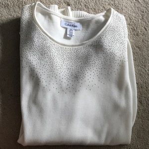 Calvin Klein pullover  rhinestone top